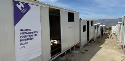 Un toit pour les victimes des inondations au Maroc