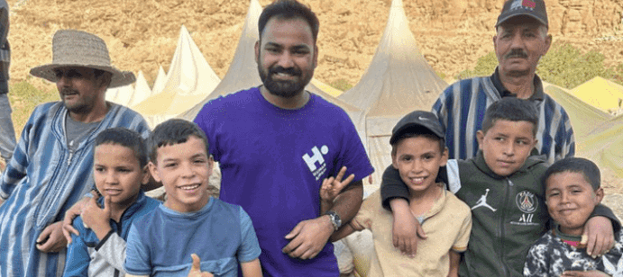 Nous avons réagi rapidement suite au tremblement de terre au Maroc en fournissant des tentes et des colis alimentaires, avec la participation active de nos bénévoles et salariés.