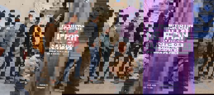 Nous distribuons régulièrement du pain au réfugiés syriens bénéficiant à des milliers de familles dans le besoin.