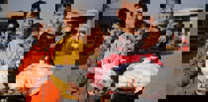 Repas chauds pour une famille