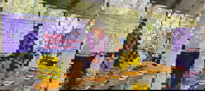 15 septembre 2025 - Nous avons distribué 26 000 repas chauds dans le Nord, le Centre et le Sud de Gaza.