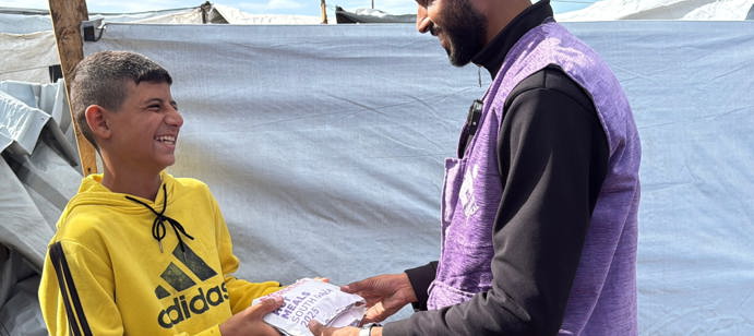 16 novembre 2025 - 13 000 repas chauds on été distribués à Khan Younis, Ramal et dans le Nord de Gaza.